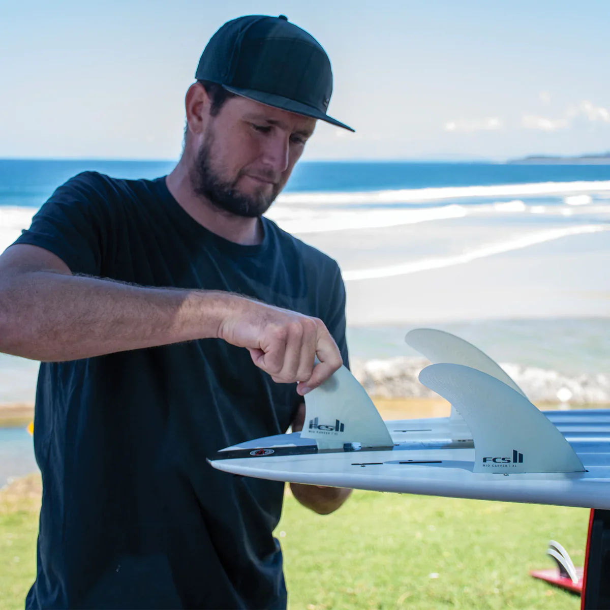 FCS II Mid Carver 2 + 1 Fin Set - Image 3